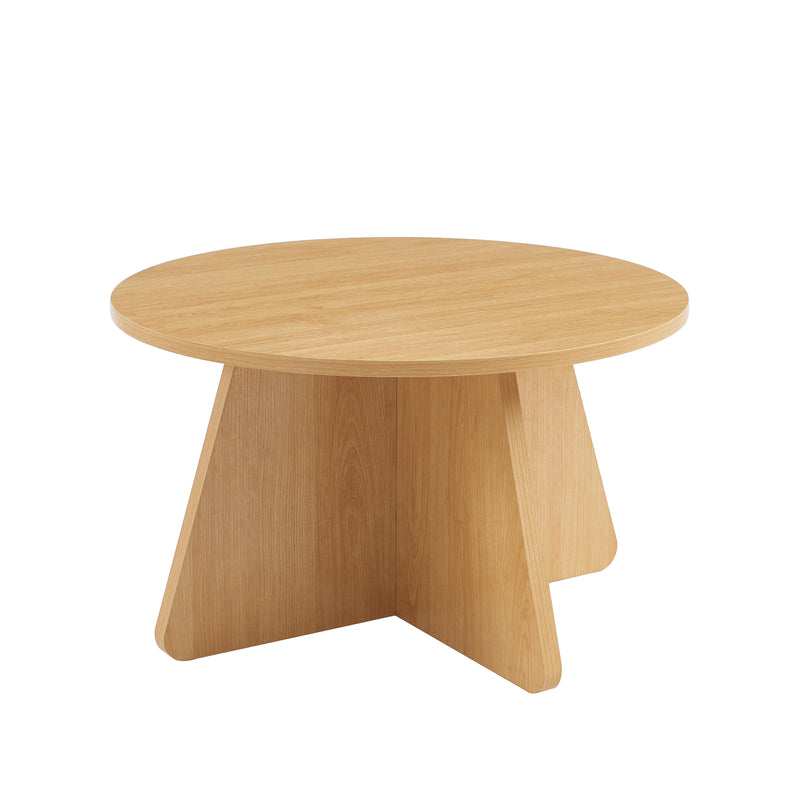 Table Basse Ronde - Ruba - Effet Chêne