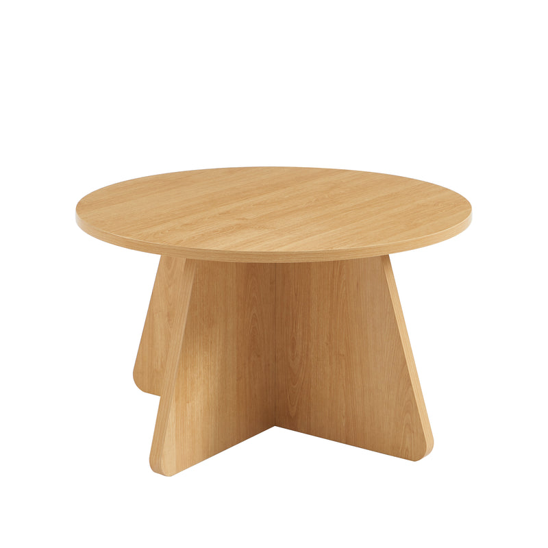 Table Basse Ronde - Ruba - Effet Chêne