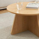 Table Basse Ronde - Ruba - Effet Chêne