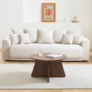 Table Basse Ronde - Ruba - Effet Noyer