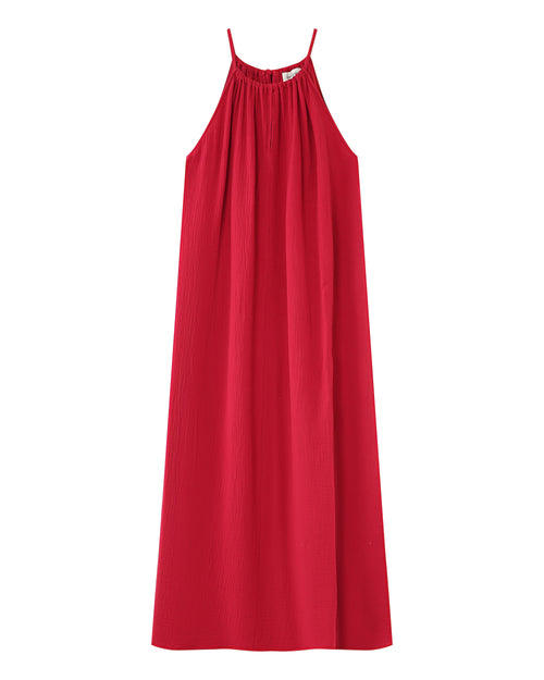 Robe Longue Rubis - Cerise