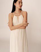 Rubis Long Dress - Ecru