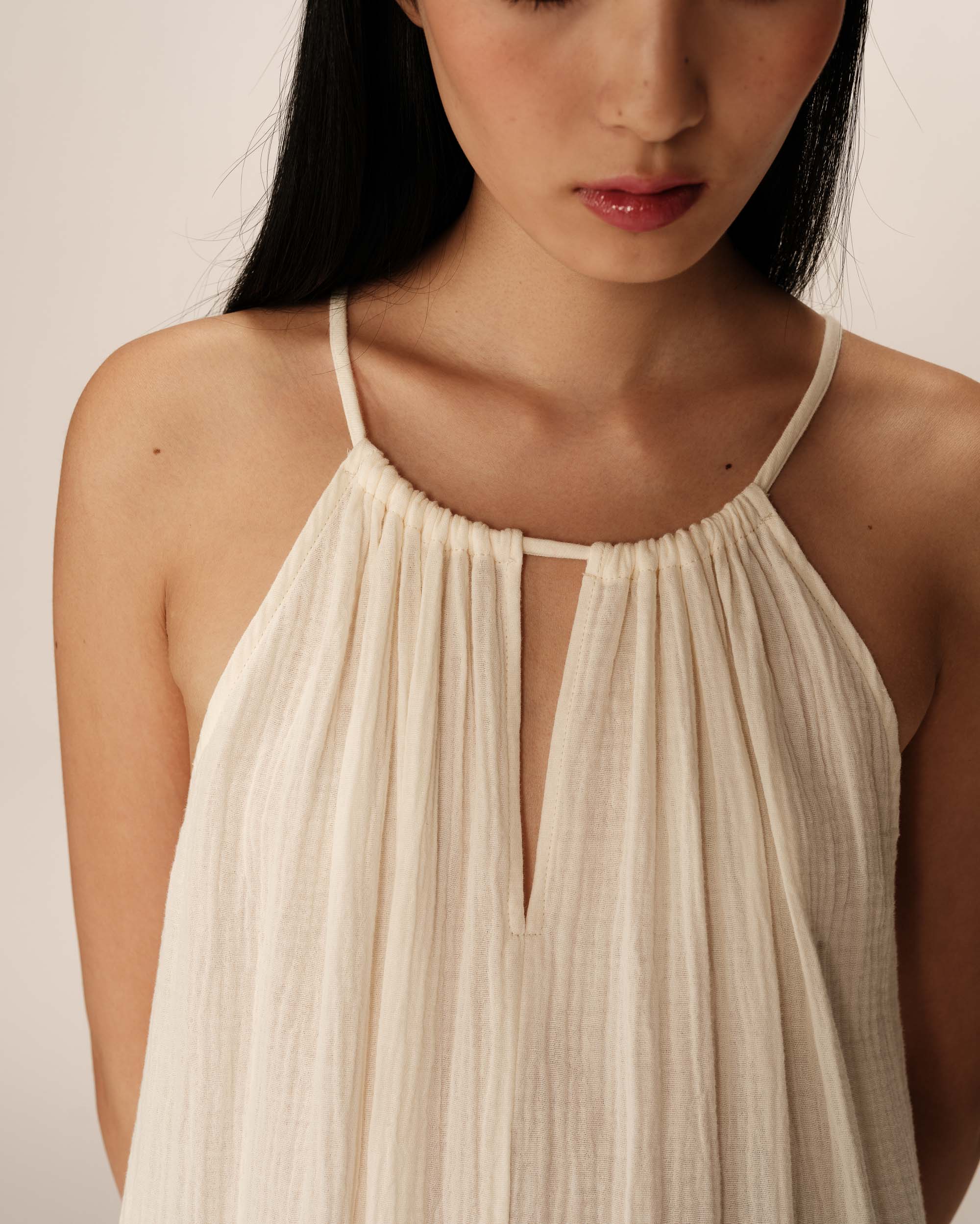 Rubis Long Dress - Ecru