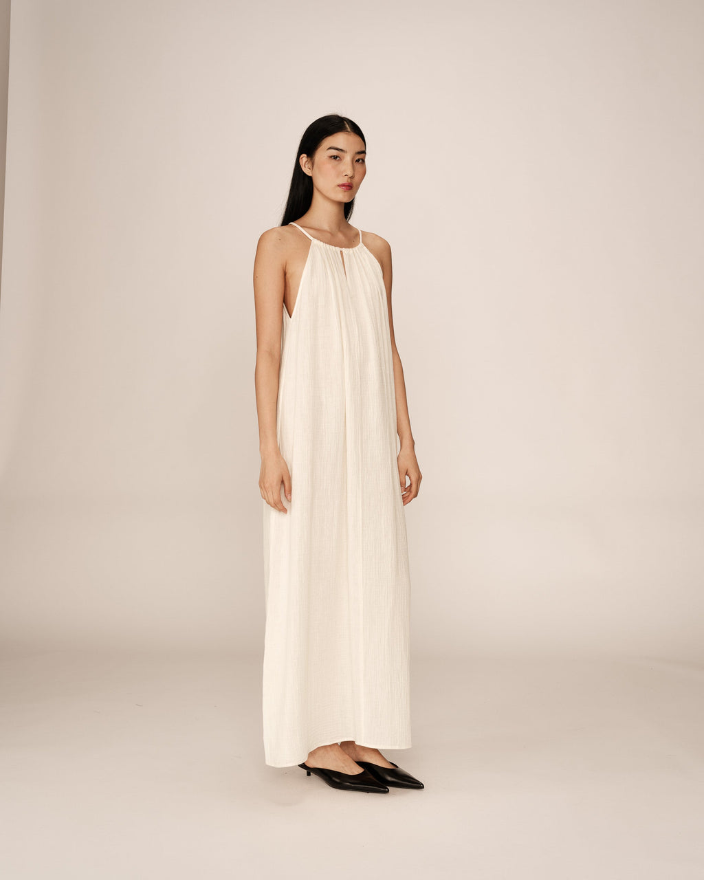 Rubis Long Dress - Ecru
