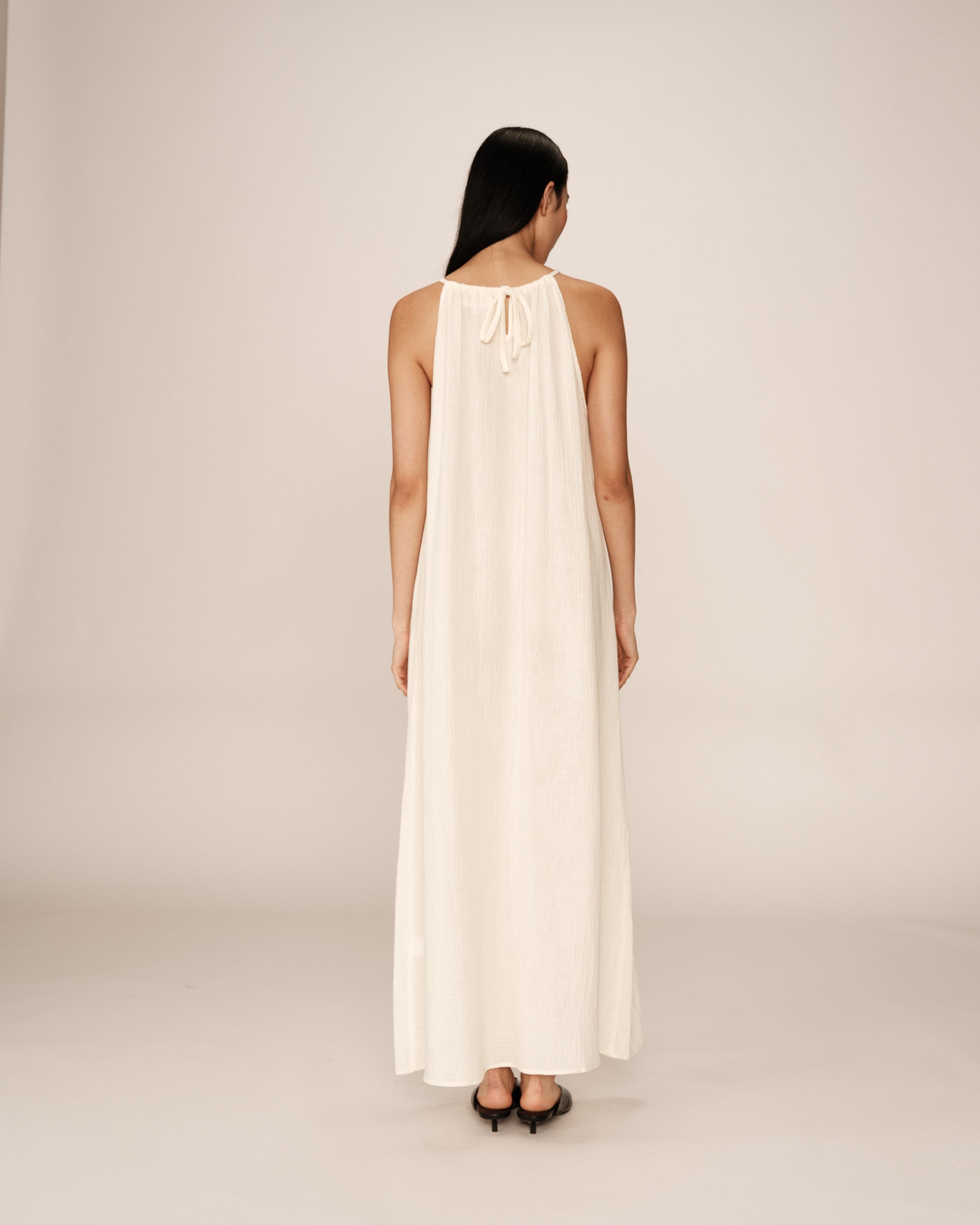 Rubis Long Dress - Ecru