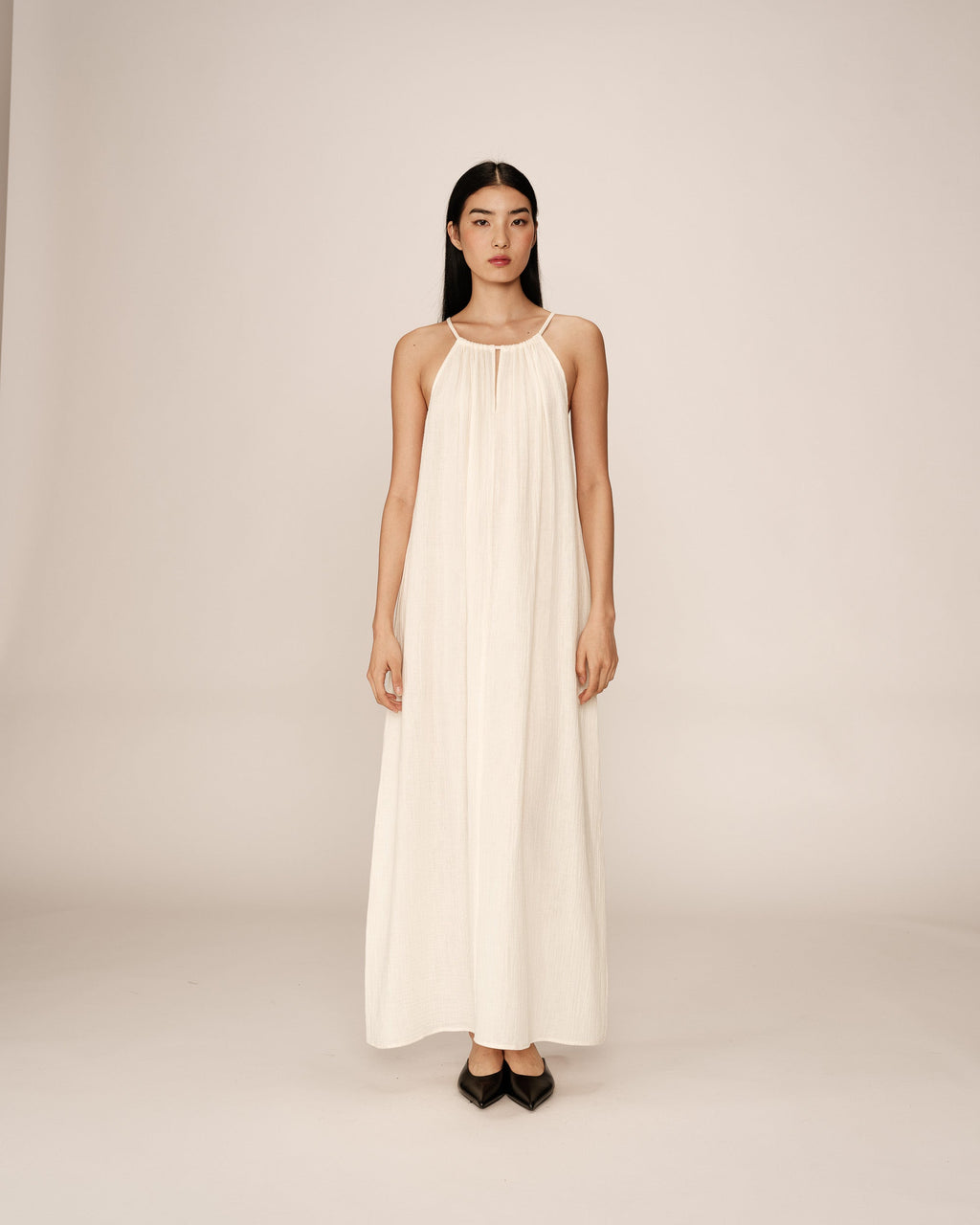 Rubis Long Dress - Ecru