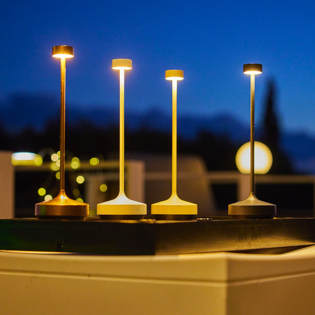 Ruby - Lampe De Table Sans Fil - Acier - Blanc
