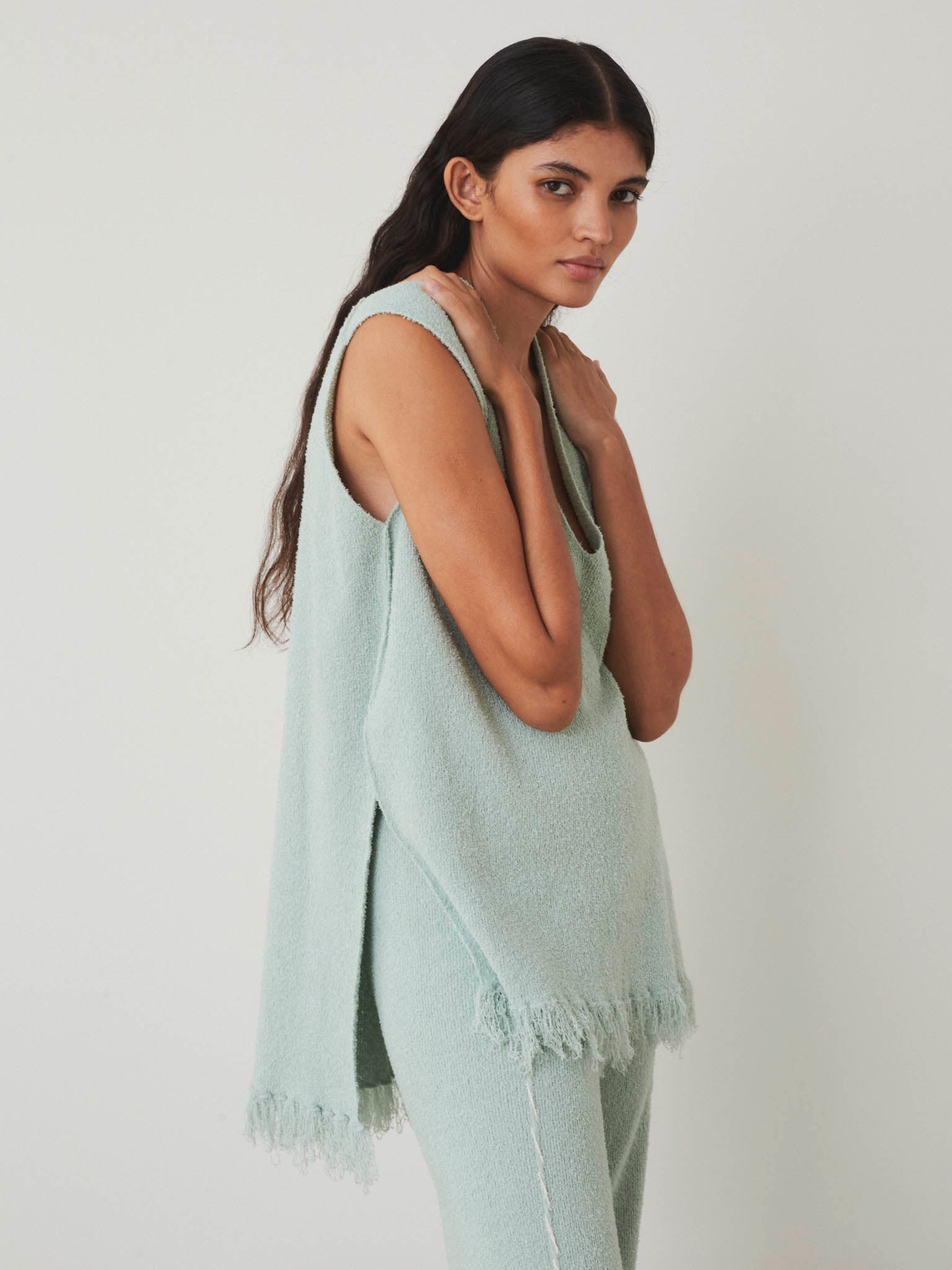Katsura Top - Pastel Green