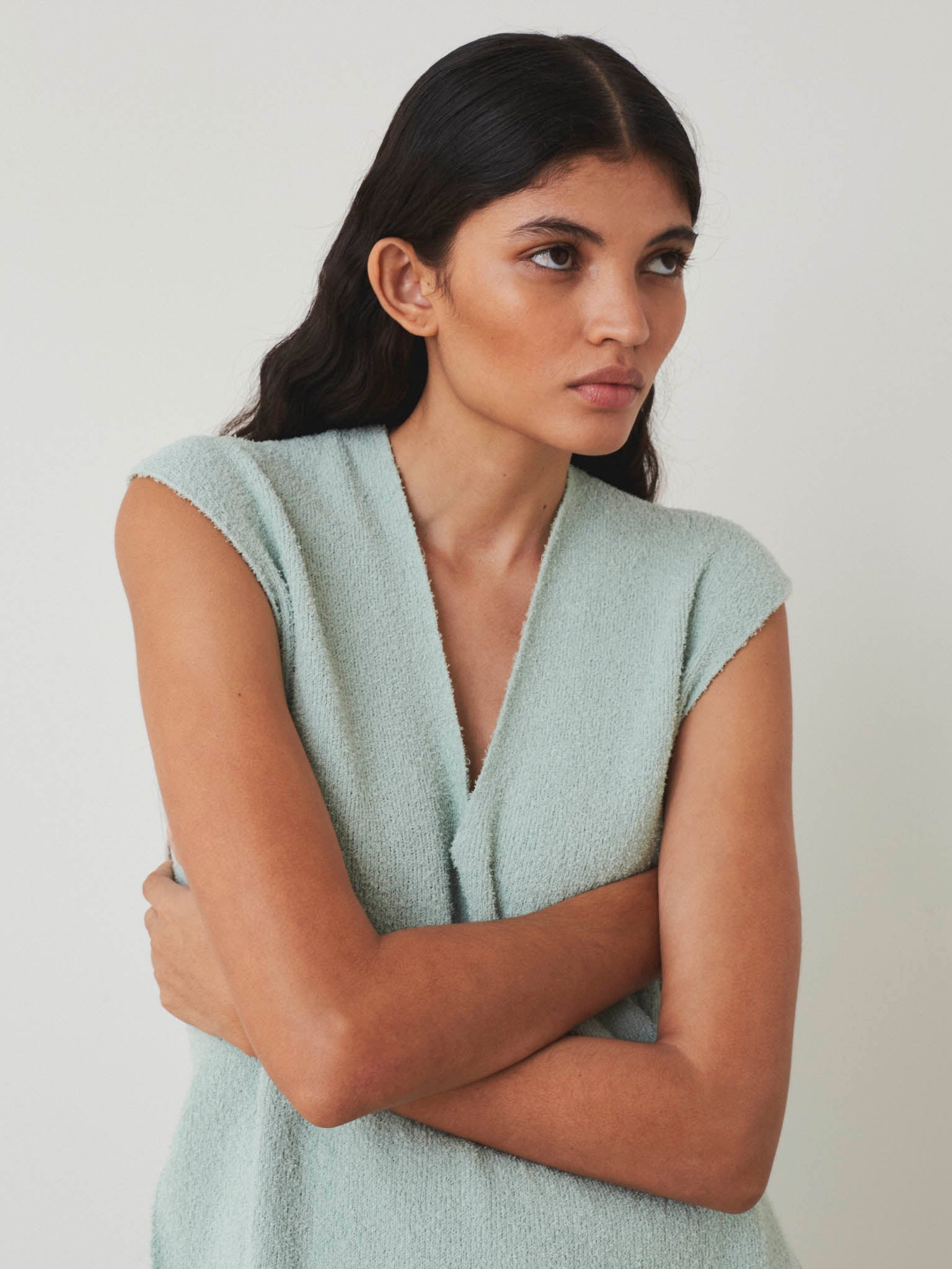 Katsura Top - Pastel Green