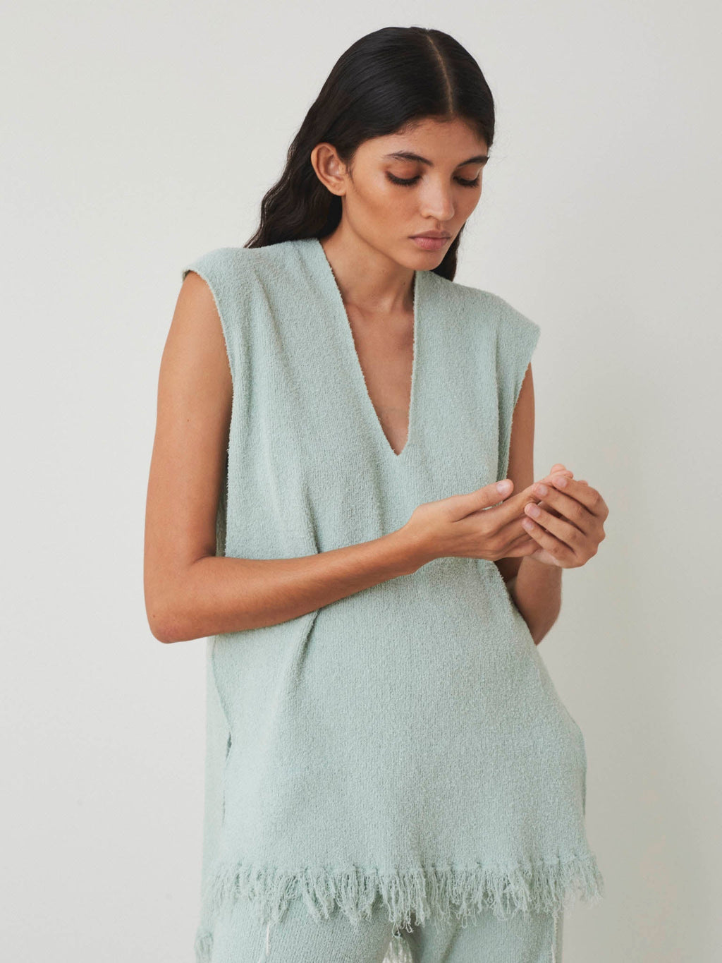 Katsura Top - Pastel Green