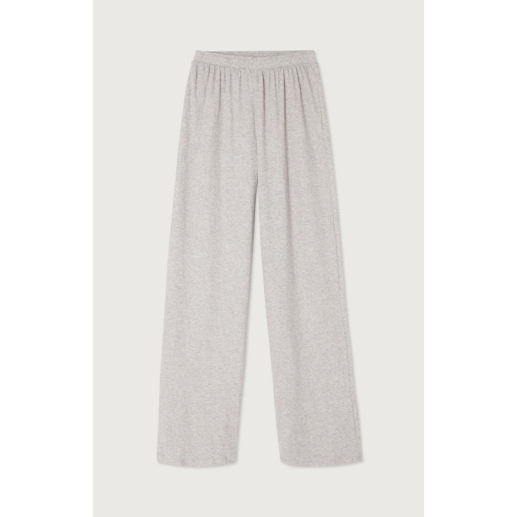 Pantalón de chándal recto - Gris claro jaspeado - Mujer