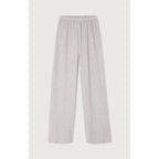 Pantalón de chándal recto - Gris claro jaspeado - Mujer