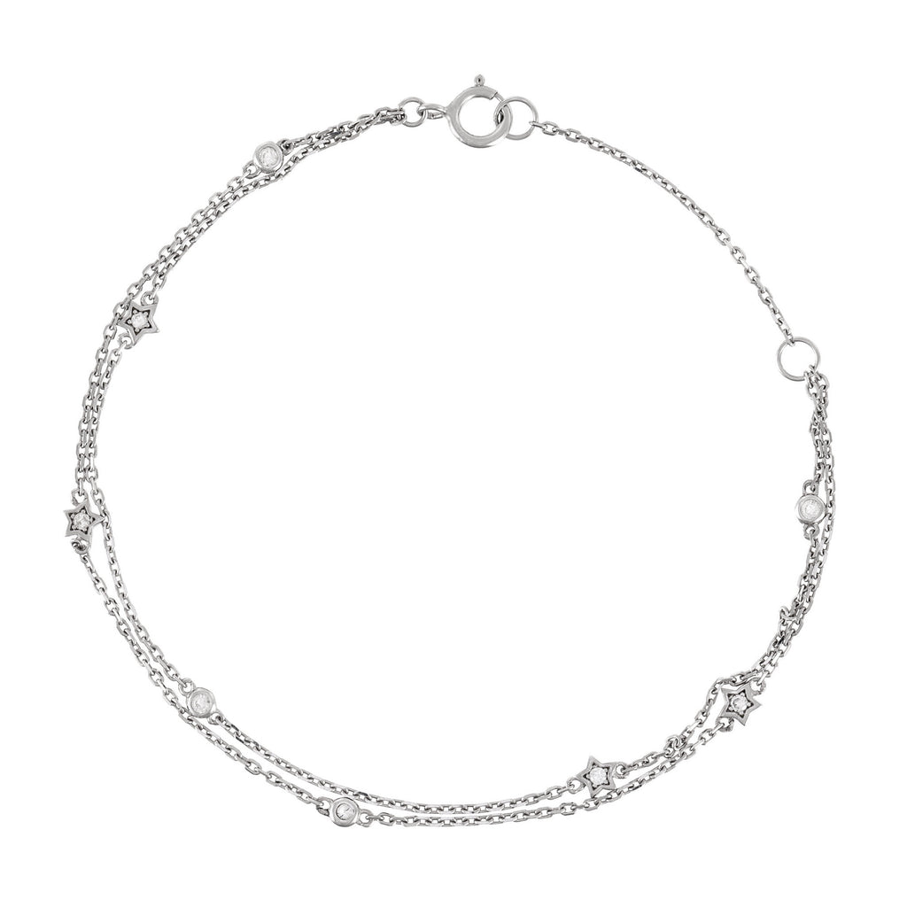 Pulsera “Life Line” D0.11/8 – Oro blanco 375/1000