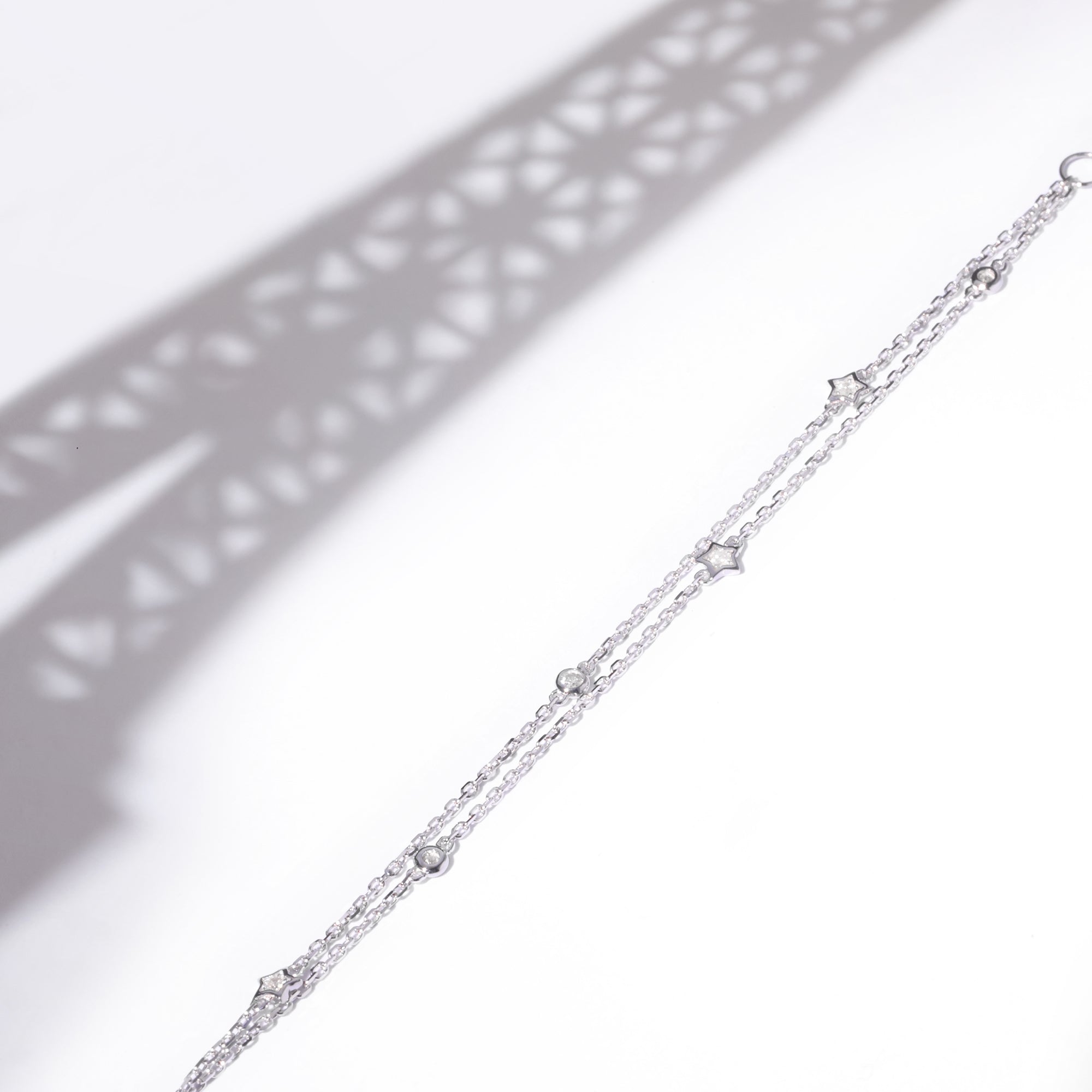 Pulsera “Life Line” D0.11/8 – Oro blanco 375/1000