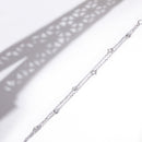 Bracelet "Ligne De Vie" D0,11/8 - Or Blanc 375/1000