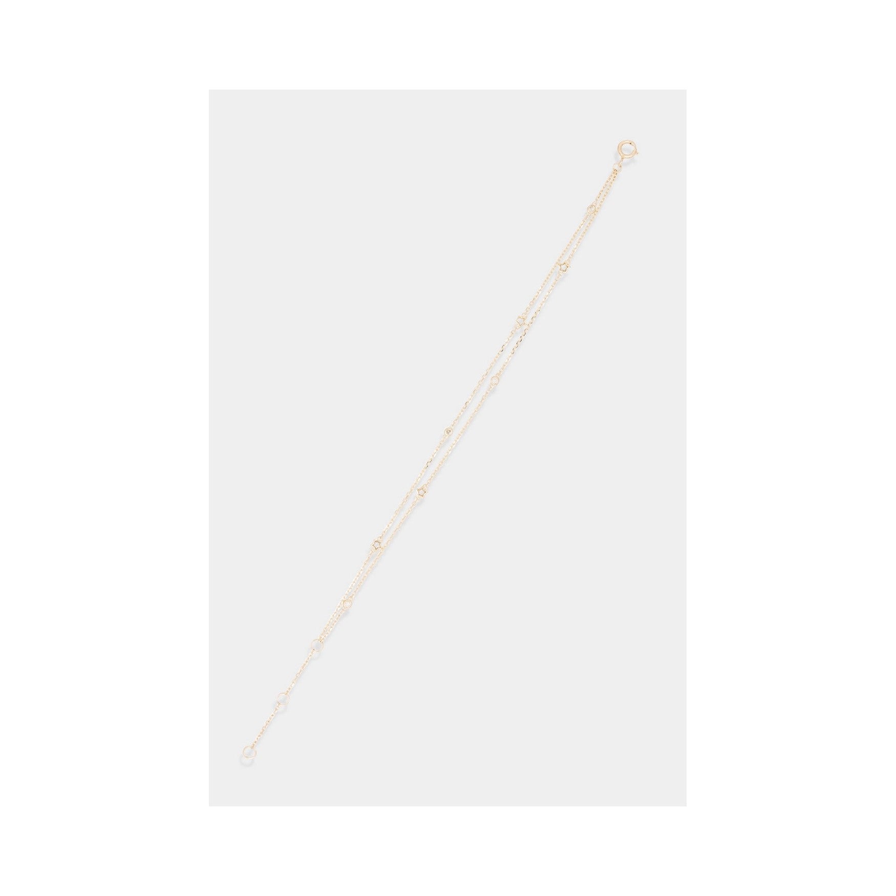 "Life Line" Bracelet Diamonds 0.105/8 - 375/1000 Yellow Gold