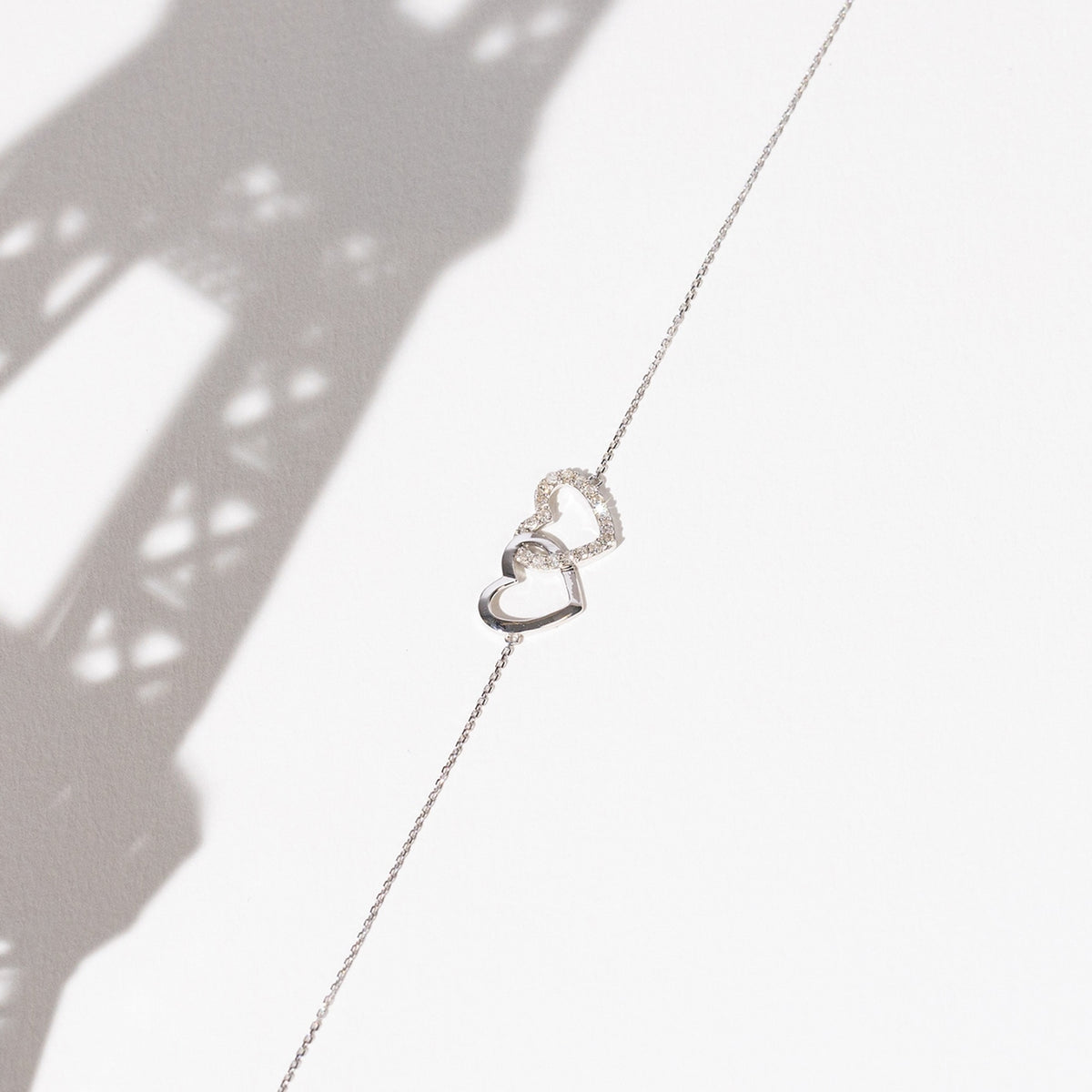 "Never Without You" Bracelet D0,11/18 - 375/1000 White Gold