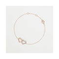 Bracelet "Jamais Sans Toi" Diamants 0,113/18 - Or Rose 375/1000