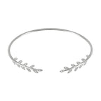 "Comme Une Feuille" Bracelet D0.21/40 - 375/1000 White Gold