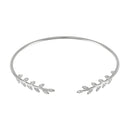 Bracelet "Comme Une Feuille" D0,21/40 - Or Blanc 375/1000