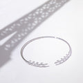 "Comme Une Feuille" Bracelet D0.21/40 - 375/1000 White Gold