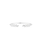 "Like a Leaf" Bracelet D0.21/40 - 375/1000 White Gold