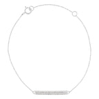 Pulsera "Bunbury" D 0,17/38 - Oro blanco 375/1000