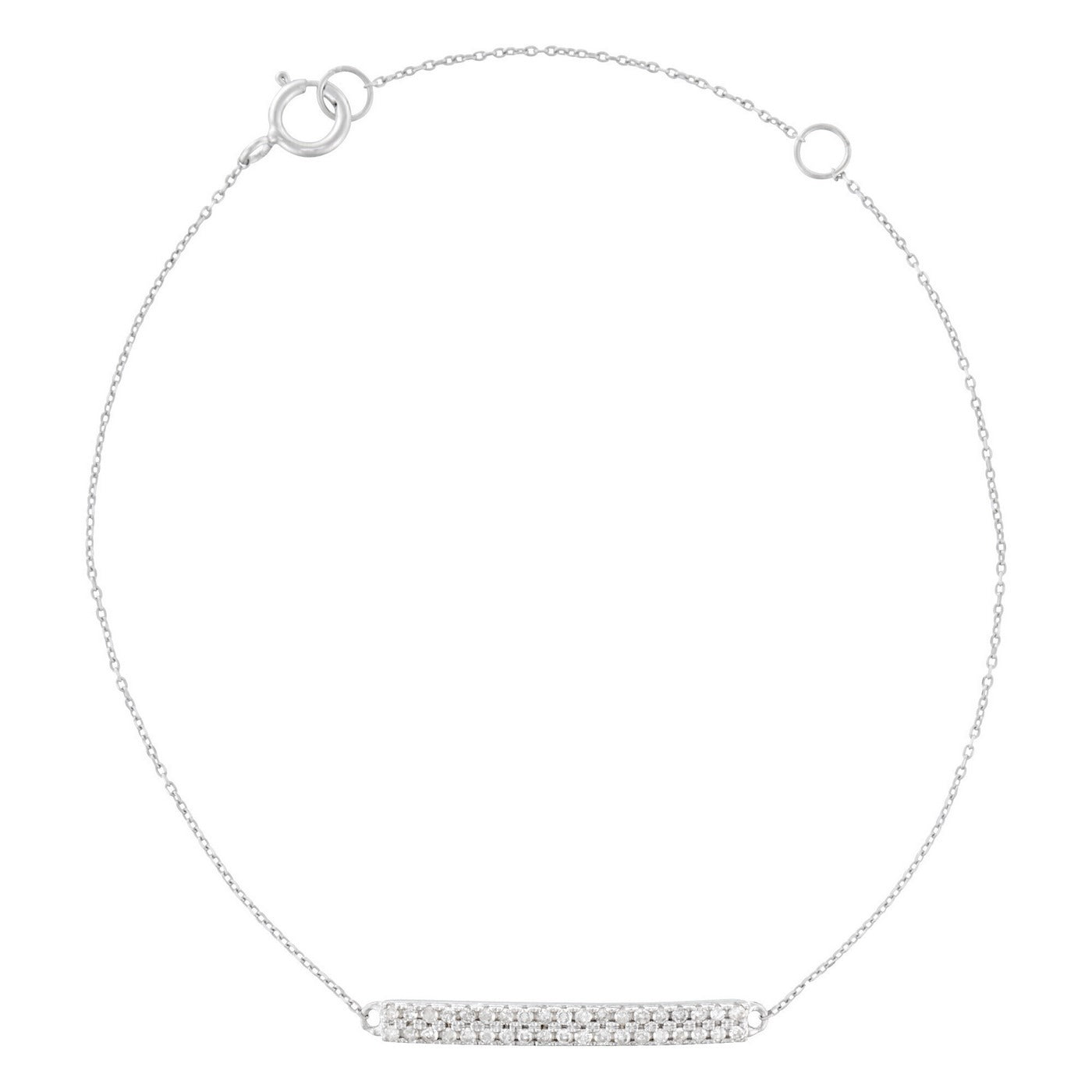 Pulsera "Bunbury" D 0,17/38 - Oro blanco 375/1000