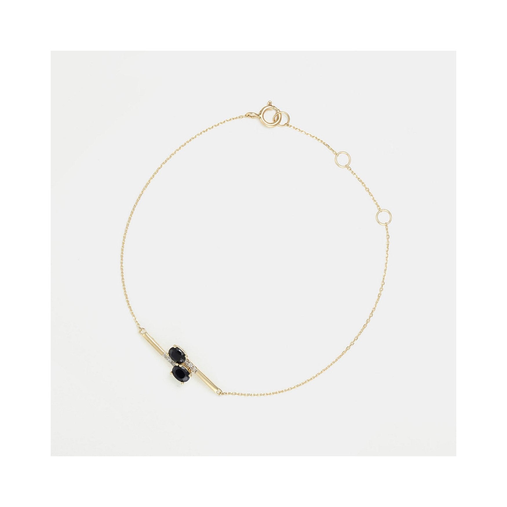 Pulsera "Cayagan" D 0.033/6 & Sa0.5/2 - Oro amarillo 375/1000