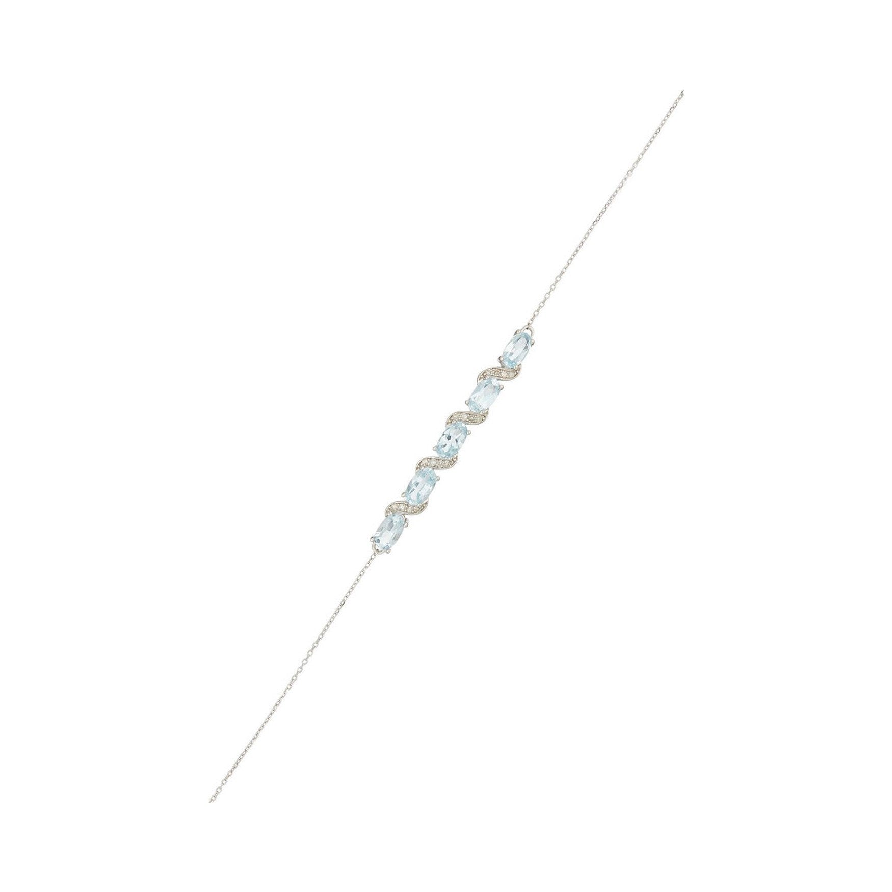 "Adelaide" bracelet D 0.09/16 Bt 1.75/5 - 375/1000 White Gold
