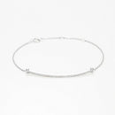 Bracelet "Ligne De Diamants" D0,21/47 - Or Blanc 375/1000