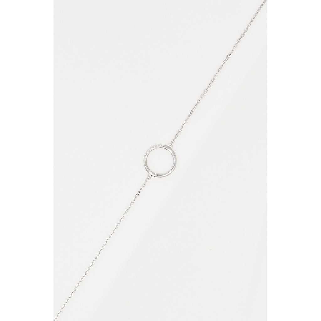 Pulsera "Círculo" D0.02/5 - Oro blanco 375/1000