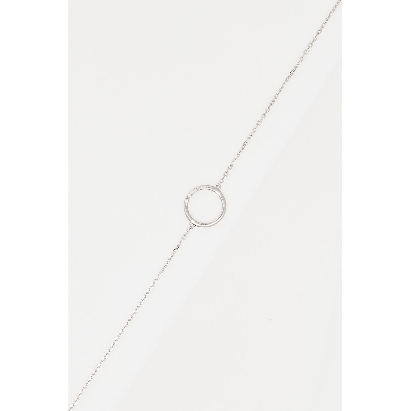Pulsera "Círculo" D0.02/5 - Oro blanco 375/1000