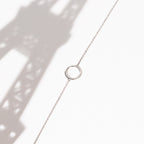 Pulsera "Círculo" D0.02/5 - Oro blanco 375/1000