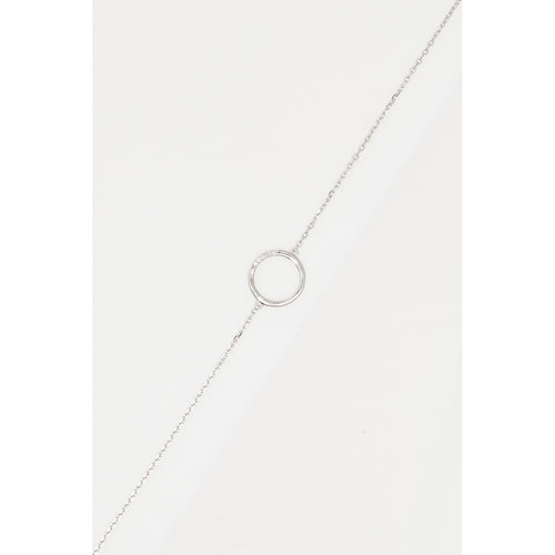 Bracelet "Cercle" D0,02/5 - Or Blanc 375/1000