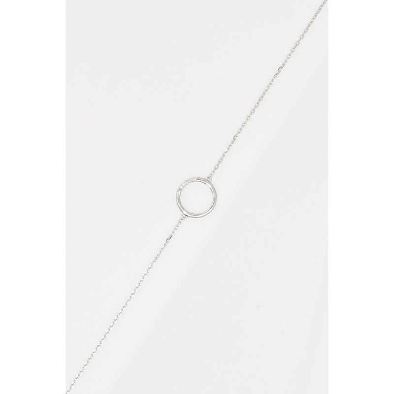 Bracelet "Cercle" D0,02/5 - Or Blanc 375/1000