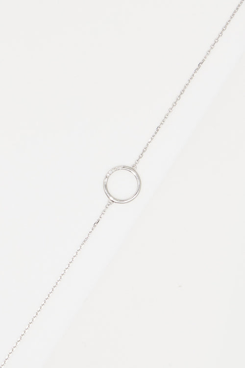 Bracelet "Cercle" D0,02/5 - Gold Blanc 375/1000