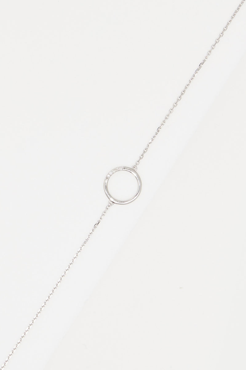 Bracelet "Cercle" D0,02/5 - Gold Blanc 375/1000