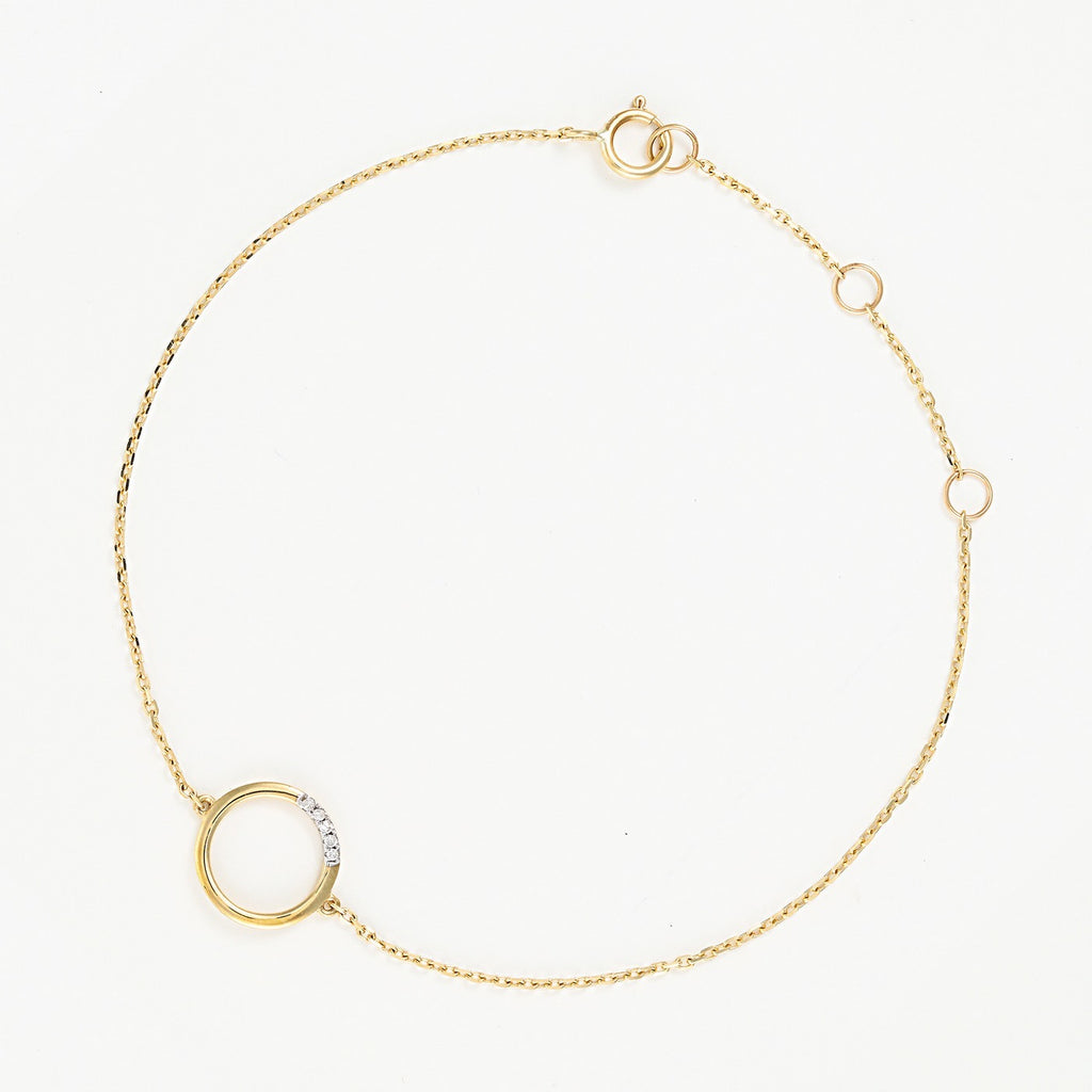 Pulsera "Círculo" D0.02/5 - Oro amarillo 375/1000