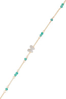 Bracelet "Mantola" D 0,082/12  Agathe verte 0,8/11