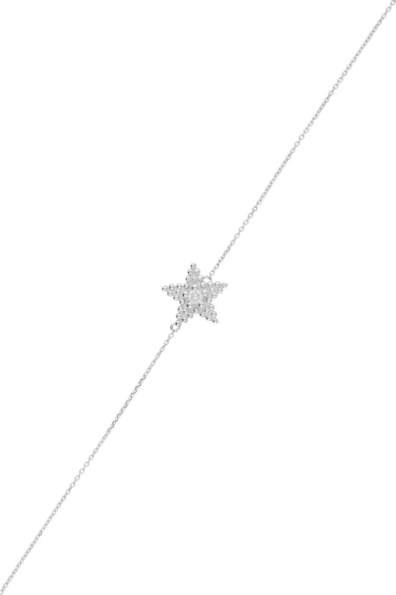Bracelet "Stars" D0,047/1 - Gold Blanc 375/1000