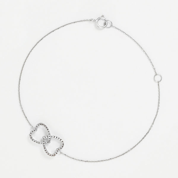 Pulsera "Akam" D0.12/48 - Oro blanco 375/1000