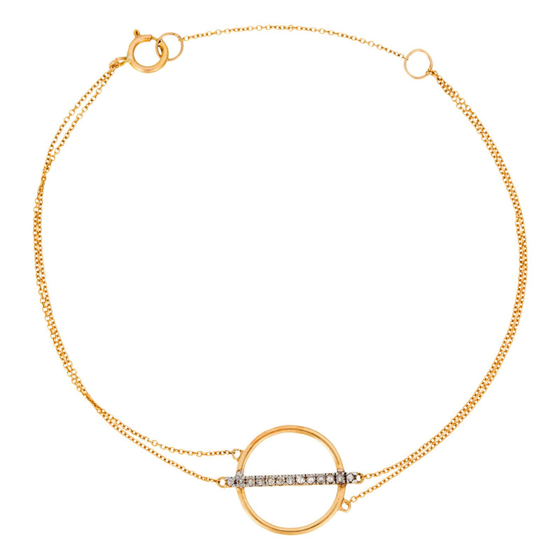 Bracelet "Ofaty" D 0,083/15 - Yellow Gold 375/1000
