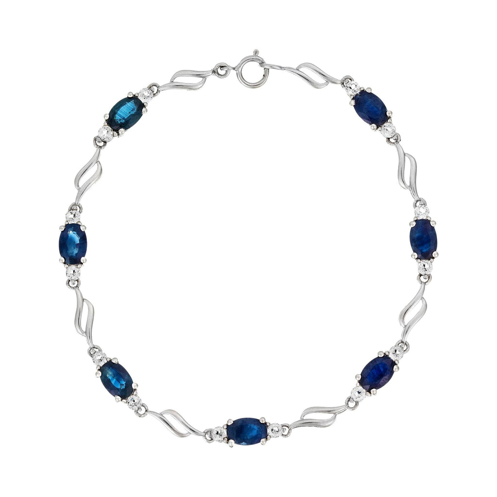 Pulsera “Beni” Topacio Blanco 5.68/14 Zafiro 5.68/7