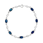 Pulsera “Beni” Topacio Blanco 5.68/14 Zafiro 5.68/7