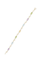 Bracelet "Mon Arc En Ciel" Top Blanche0,92/14;Top Bleue1,4/2;Améthyste0,9/2;Peri