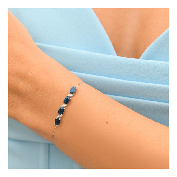Armband "Baru" D 0,050/9 Safir 2,72