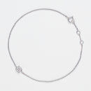 Bracelet "Simply Diamonds" D0.05Ct/9 - Or Blanc 375/1000