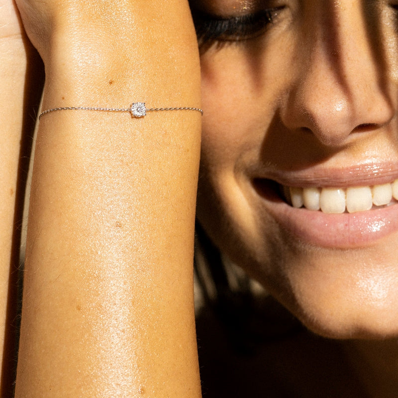 "Simply Diamonds" Bracelet D0.05Ct/9 - White Gold