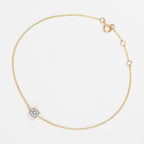 Pulsera "Simply Diamonds" D0.05Ct/9 - Oro amarillo 375/1000